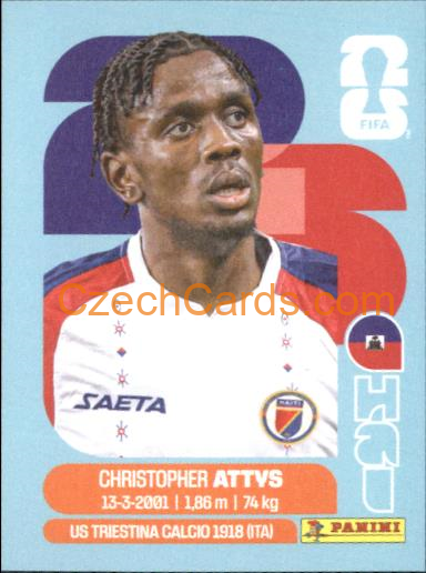 Christopher Attys 2026 Panini World Cup Sticker #HAI14