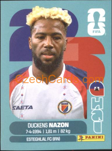 Duckens Nazon 2026 Panini World Cup Sticker #HAI18