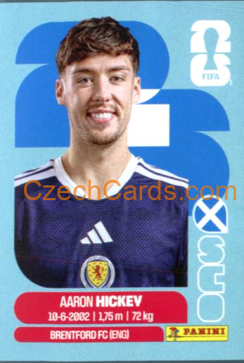 Aaron Hickey 2026 Panini World Cup Sticker #SCO5
