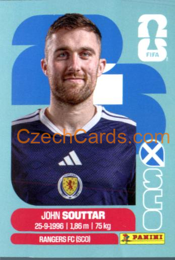 John Souttar 2026 Panini World Cup Sticker #SCO8