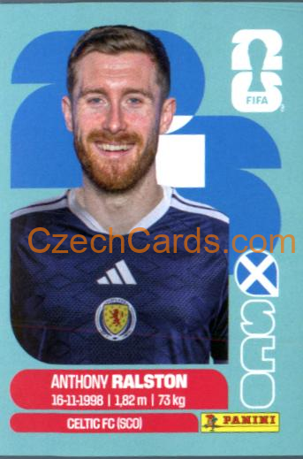 Anthony Ralston 2026 Panini World Cup Sticker #SCO9