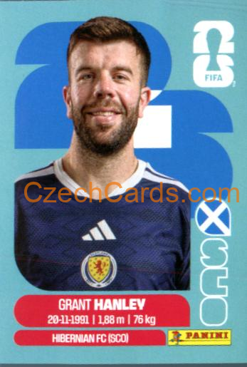 Grant Hanley 2026 Panini World Cup Sticker #SCO10