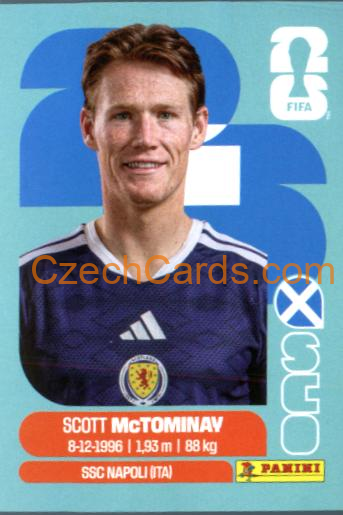 Scott McTominay 2026 Panini World Cup Sticker #SCO11