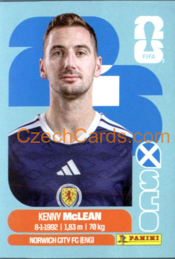 Kenny McLean 2026 Panini World Cup Sticker #SCO16