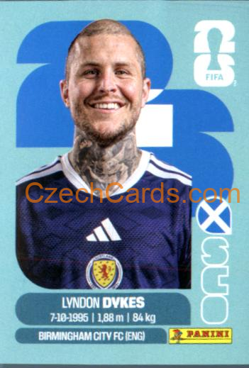 Lyndon Dykes 2026 Panini World Cup Sticker #SCO18