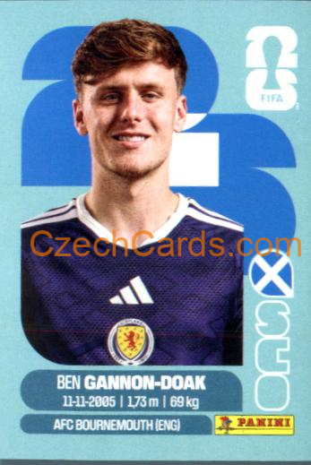 Ben Gannon-Doak 2026 Panini World Cup Sticker #SCO20