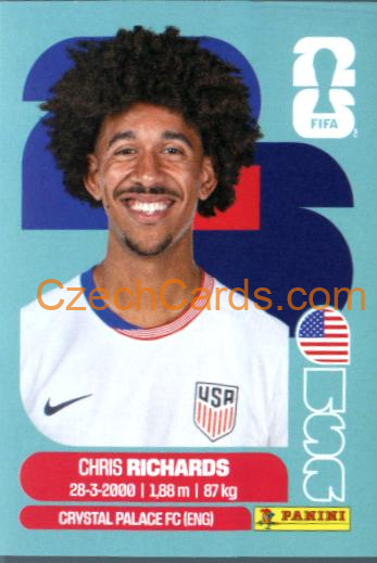 Chris Richards 2026 Panini World Cup Sticker #USA3