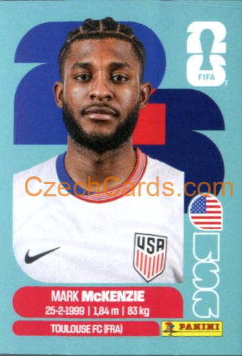 Mark McKenzie 2026 Panini World Cup Sticker #USA5