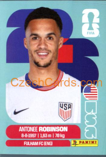Antonee Robinson 2026 Panini World Cup Sticker #USA7