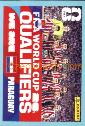 Team Photo Paraguay 2026 Panini World Cup Sticker #PAR13