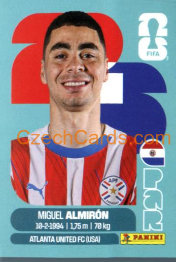 Miguel Almirón 2026 Panini World Cup Sticker #PAR17