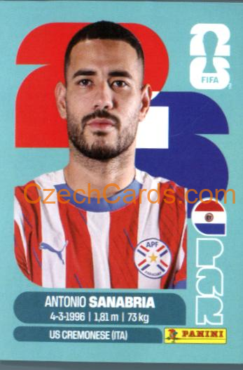 Antonio Sanabria 2026 Panini World Cup Sticker #PAR20