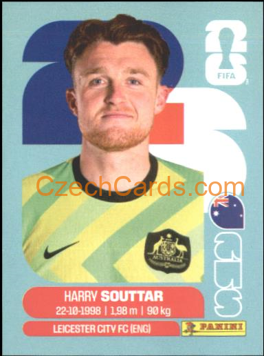 Harry Souttar 2026 Panini World Cup Sticker #AUS4
