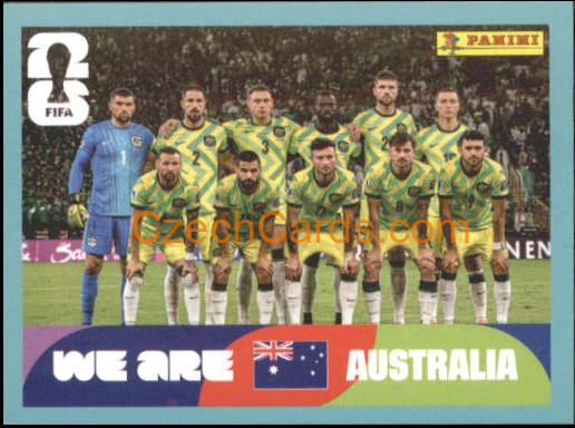 Team Photo Australia 2026 Panini World Cup Sticker #AUS13