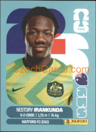 Nestory Irankunda 2026 Panini World Cup Sticker #AUS19