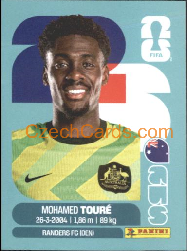 Mohamed Touré 2026 Panini World Cup Sticker #AUS20