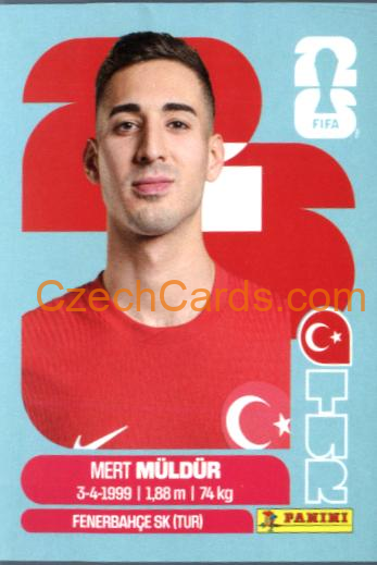 Mert Muldur 2026 Panini World Cup Sticker #TUR3