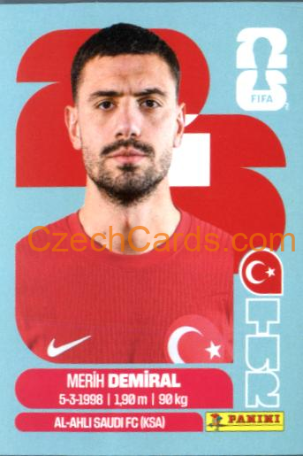 Merih Demiral 2026 Panini World Cup Sticker #TUR7