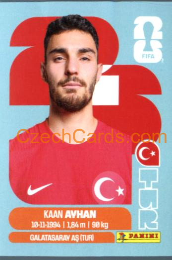 Kaan Ayhan 2026 Panini World Cup Sticker #TUR9