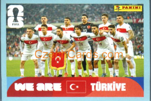 Team Photo Türkiye 2026 Panini World Cup Sticker #TUR13