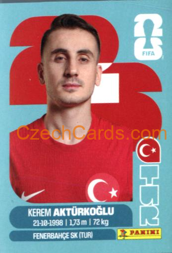 Kerem Akturkoglu 2026 Panini World Cup Sticker #TUR19