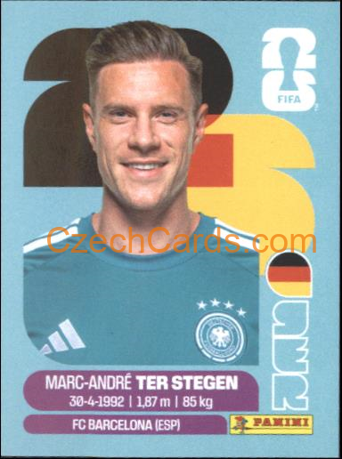 Marc-André ter Stegen 2026 Panini World Cup Sticker #GER2