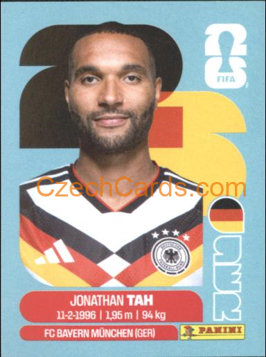 Jonathan Tah 2026 Panini World Cup Sticker #GER3