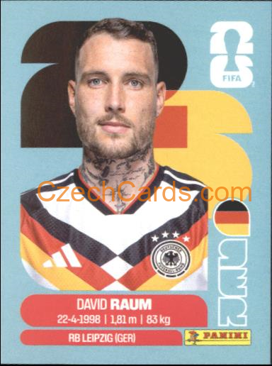David Raum 2026 Panini World Cup Sticker #GER4
