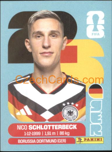 Nico Schlotterbeck 2026 Panini World Cup Sticker #GER5