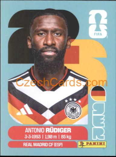 Antonio Rüdiger 2026 Panini World Cup Sticker #GER6