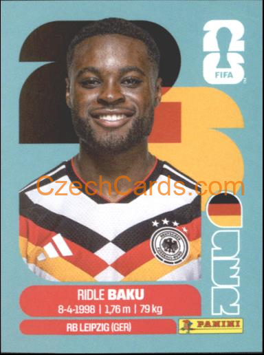 Ridle Baku 2026 Panini World Cup Sticker #GER8