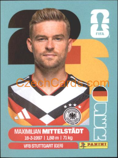 Maximilian Mittelstadt 2026 Panini World Cup Sticker #GER9