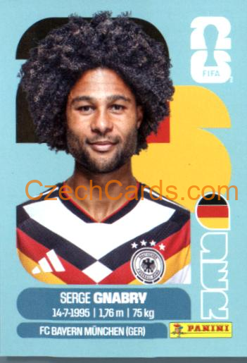 Serge Gnabry 2026 Panini World Cup Sticker #GER16