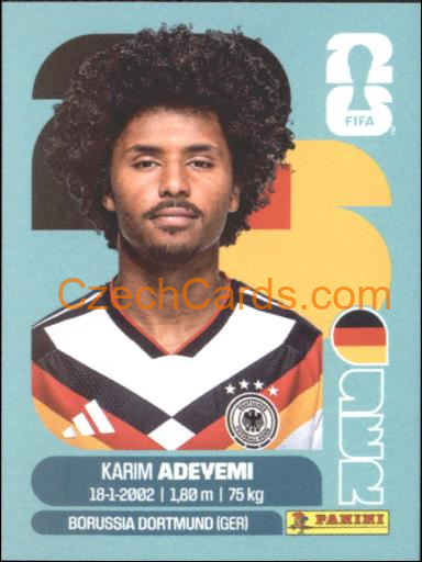Karim Adeyemi 2026 Panini World Cup Sticker #GER19