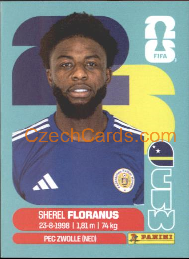 Sherel Floranus 2026 Panini World Cup Sticker #CUW4