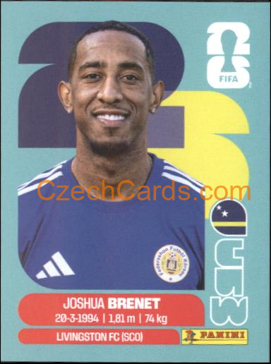 Joshua Brenet 2026 Panini World Cup Sticker #CUW6