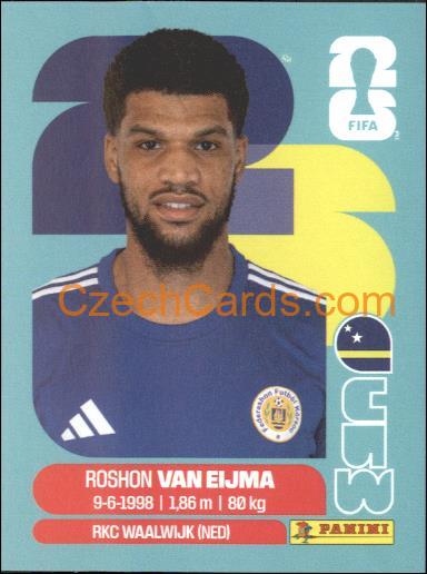 Roshon Van Eijma 2026 Panini World Cup Sticker #CUW7