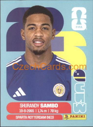 Shurandy Sambo 2026 Panini World Cup Sticker #CUW8