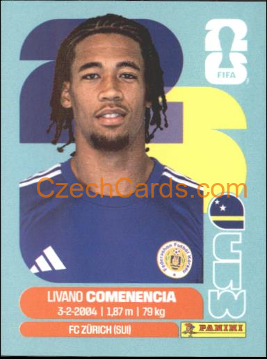 Livano Comenencia 2026 Panini World Cup Sticker #CUW9