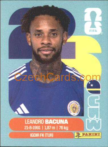 Leandro Bacuna 2026 Panini World Cup Sticker #CUW12