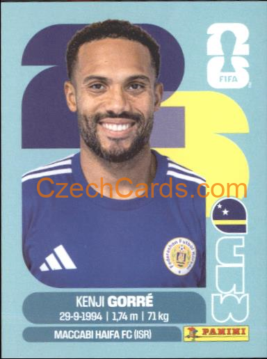 Kenji Gorre 2026 Panini World Cup Sticker #CUW15