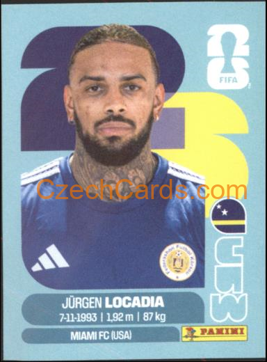 Jurgen Locadia 2026 Panini World Cup Sticker #CUW17