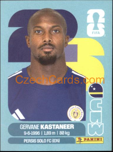 Gervane Kastaneer 2026 Panini World Cup Sticker #CUW19