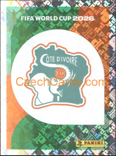 Emblem Ivory Coast 2026 Panini World Cup Sticker #CIV1