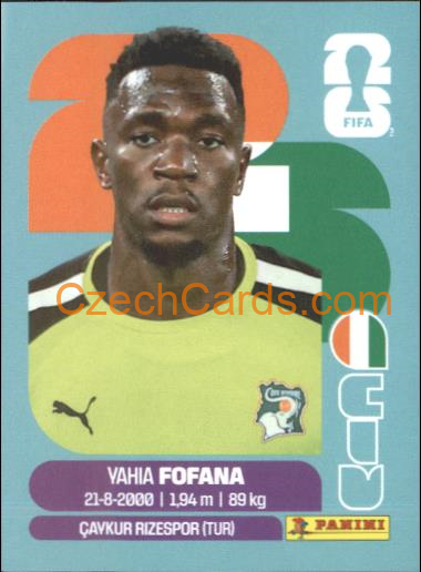 Yahia Fofana 2026 Panini World Cup Sticker #CIV2