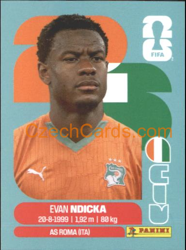 Evan Ndicka 2026 Panini World Cup Sticker #CIV6