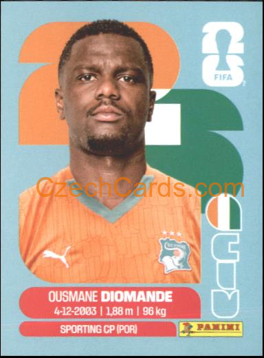 Ousmane Diomande 2026 Panini World Cup Sticker #CIV9