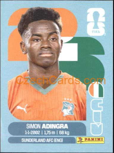 Simon Adingra 2026 Panini World Cup Sticker #CIV17