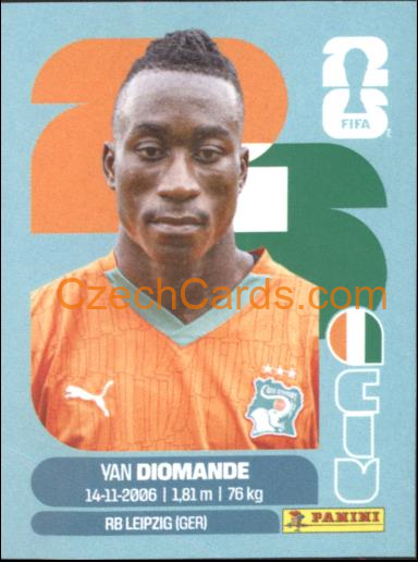 Yan Diomande 2026 Panini World Cup Sticker #CIV18