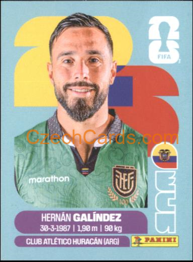 Hernán Galíndez 2026 Panini World Cup Sticker #ECU2